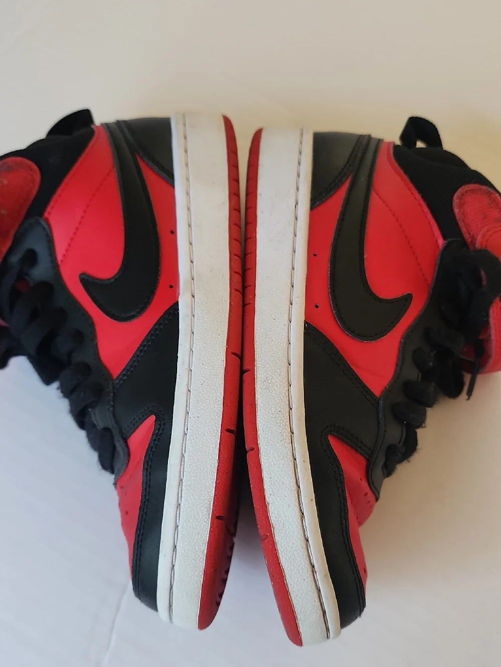 Nike Unisex Kids' Court Borough Mid 2 Shoes, University Red/Black/White, 3.5Y